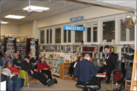 More than 50 people attended “Jazz in the Stacks” Friday night at the La Plata branch of the Charles County Public Library for a free concert by the Abe Ovadia Duo.