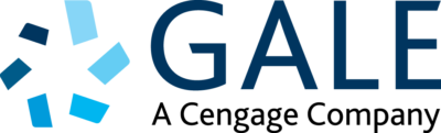 Logo featuring geometric shapes forming a stylized "G" in various blue shades, next to the word "GALE" in bold, dark blue letters on a black background.