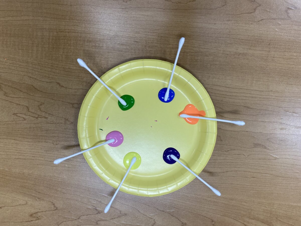 QTip Painted Butterfly Charles County Public Library