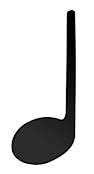 Quarter Note = 1 beat 