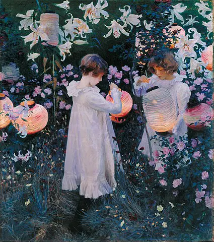 John Singer Sargent, Carnation, Lily, Lily, Rose (1886)