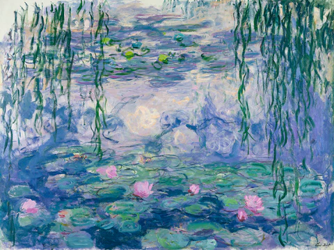 Water lilies by Claude Monet,1916-1919