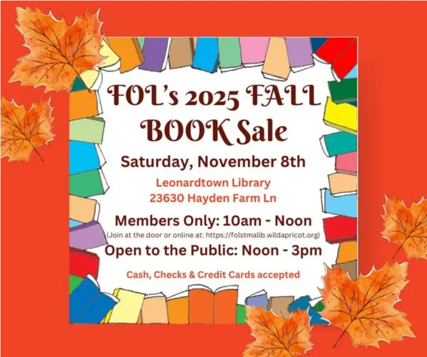 Fall Book Sales Return To Charles And St. Mary’s Counties_The BayNet_10.22.25_3
