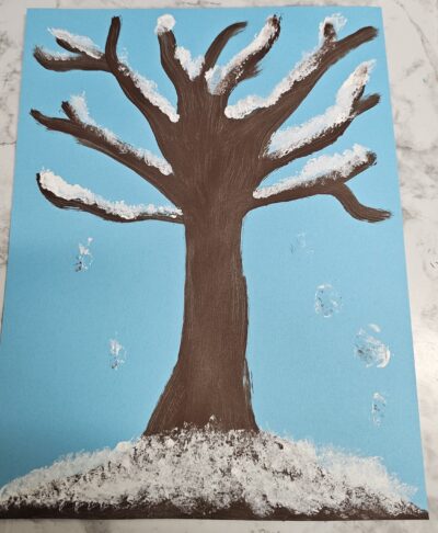 You just created a lovely Winter scene.