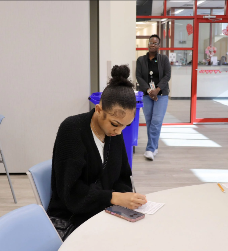 Volunteers at the panel